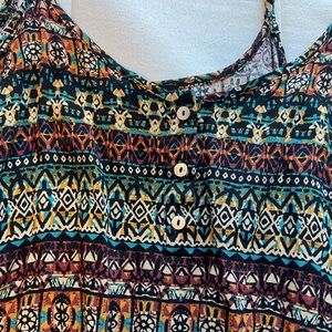 Tribal print romper